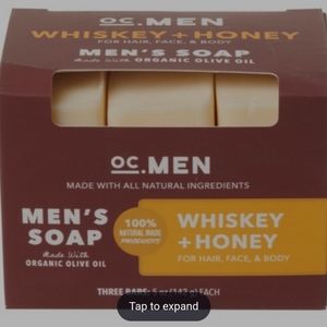 OC Men Whiskey Honey Bar Soap